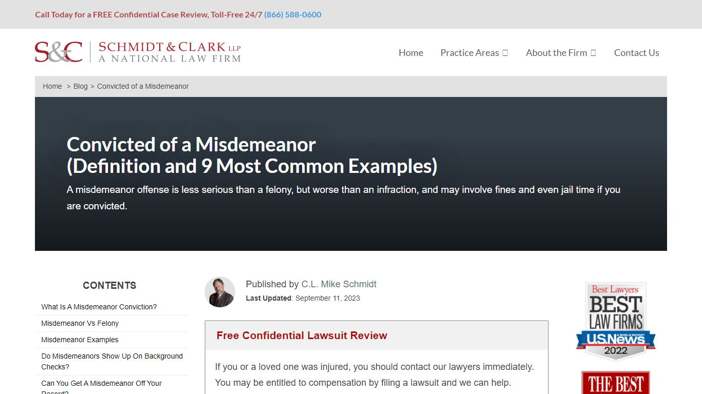 Convicted of Misdemeanor (Definition and 9 Common Examples)