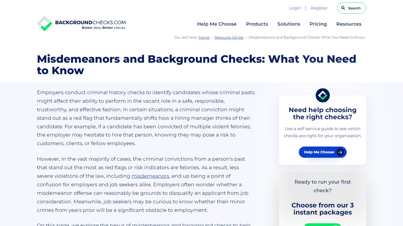 Misdemeanors and Background Checks: What You Need to Know